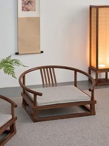 <span class=keywords><strong>Chaise</strong></span> Tatami à dossier <span class=keywords><strong>sans</strong></span> pieds de style japonais pour salon et chambre à coucher avec baie vitrée - Product Image 3