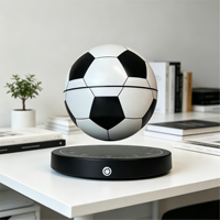 Décoration de football LED flottante 6 pouces à lévitation magnétique, lumière blanche chaude à brancher, veilleuse de luxe pour chambre à coucher