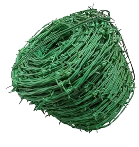 Fil barbelé enduit de PVC, fil de clôture de sécurité anti-corrosion pour ferme, jardin et protection anti-escalade - Product Image 1