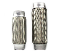 Tubo di Scarico in Acciaio Inox per Auto, Tubo Flessibile Corrugato, Connessione Morbida per Scarico, Modifica Tubo di Scarico, Riduzione del Rumore