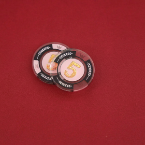 Jetons de poker en acrylique ronds et carrés en gros, imperméables, résistants à l'usure, pour Texas Hold'em et Mahjong, avec impression de logo personnalisé, livraison rapide - Product Image 1