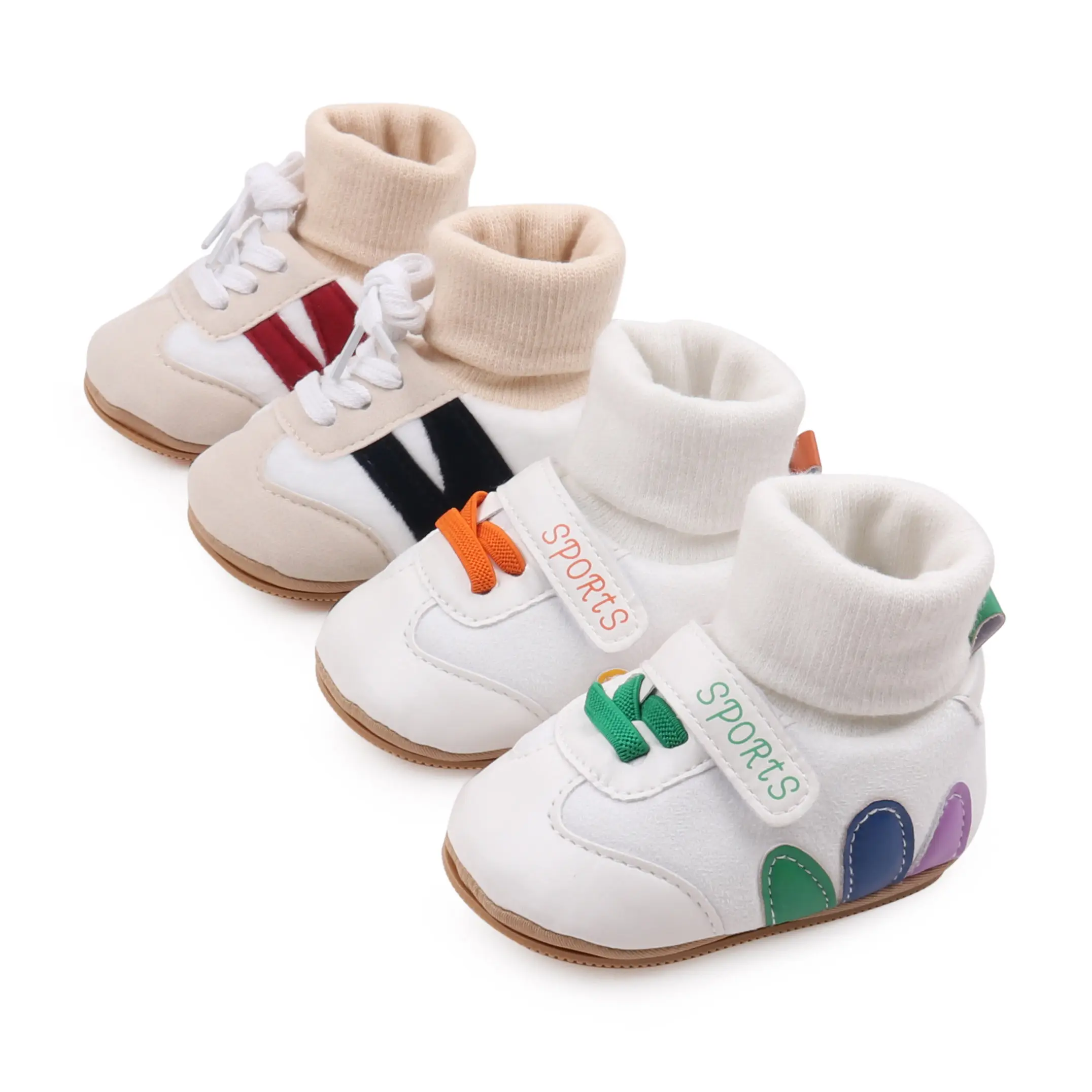 Medias de invierno para bebés, zapatos gruesos y cálidos para bebés de 0 a 1 año, zapatos para caminar para bebés