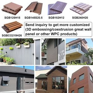 Gỗ ngoài trời nhựa composite <span class=keywords><strong>WPC</strong></span> siding Tấm tường trang trí Bảng trang trí ốp tường <span class=keywords><strong>WPC</strong></span> - Product Image 6