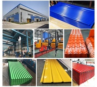 Tôle de toiture en métal PPGI couleur, galvanisée à chaud, prépeinte, en zinc, ondulée, calibre 28, IBR SGCC, matériau de construction