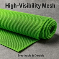 Tissu en maille hexagonale verte 90 g/m² 1 mm à gros trous 100 % polyester pour sacs à linge et sacs de rangement