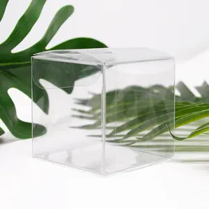 Benutzer definiertes Logo gedruckt kleine faltbare Kunststoff PVC PET Clear Acetate Verpackungs boxen für Geschenk verpackung