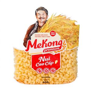 Macaroni de riz jaune court raffiné de qualité supérieure, non-OGM, 400g, sans gluten, sans sucre, faible teneur en sodium, sans borax, fabricant OEM ODM Vietnam - Product Image 1