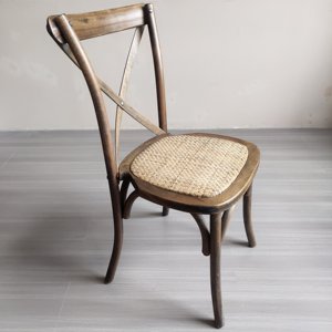 Kursi salib Tumpuk, kursi pesta pernikahan kayu, kursi selempang vintage - Product Image 6