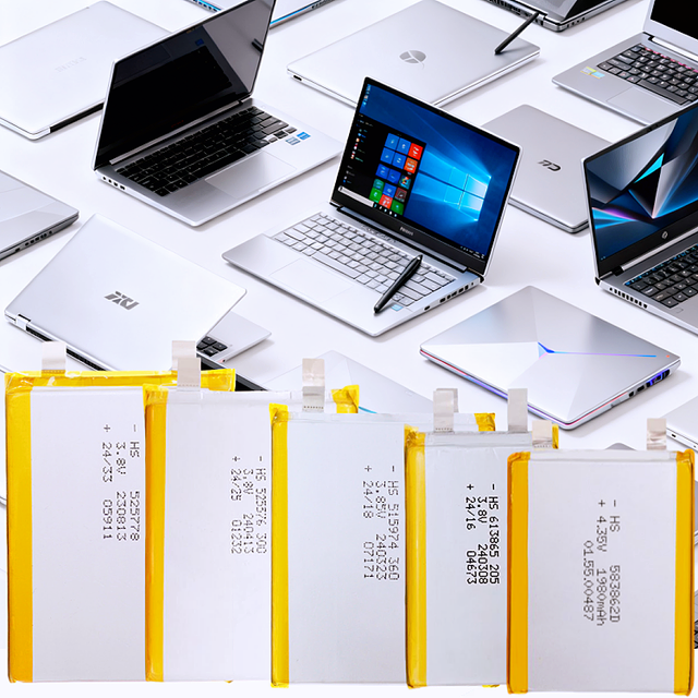 ODM OEM 7.4V 11.1V 12V Lithium-ion LiPo Semi-solid State Rechargeable 500 Cycle Life Laptop Batteries Cell Apple HP Dell UN38.3