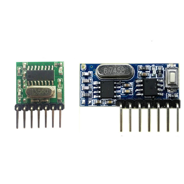 433mhz Wireless Wide Voltage Coding Transmitter + Decoding Receiver 4 Channel Output Module For 433 Mhz Remote Controls