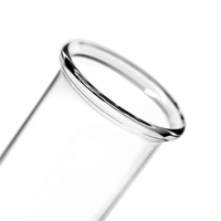 Tubo Doble de Cuarzo Puro 99.99% Resistente al Calor, Personalizado de Fábrica, Sílice Fundida Transparente para Doblado, Soldadura y Corte
