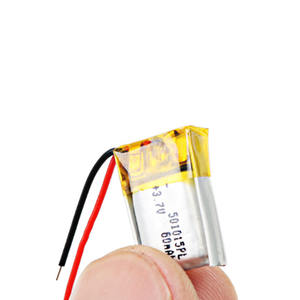 Custom 501015 <span class=keywords><strong>60mah</strong></span> 100mah <span class=keywords><strong>3.7v</strong></span> ליתיום פולימר סוללה ליתיום יון נטענת תאי סוללות <span class=keywords><strong>Lipo</strong></span> סוללות - Product Image 4