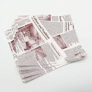 กระดาษไขสีขาวสำหรับห่ออาหารแบบสั่งทำพิเศษ พร้อมพิมพ์โลโก้ - Product Image 2