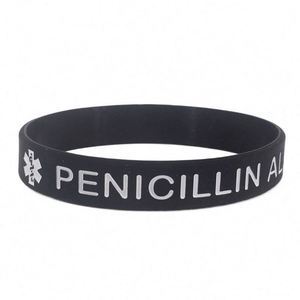 Pulsera de Silicona de Protección Ambiental y Seguridad, Pulsera de Goma de Advertencia Médica Hospitalaria para Alergias a la Penicilina - Product Image 4
