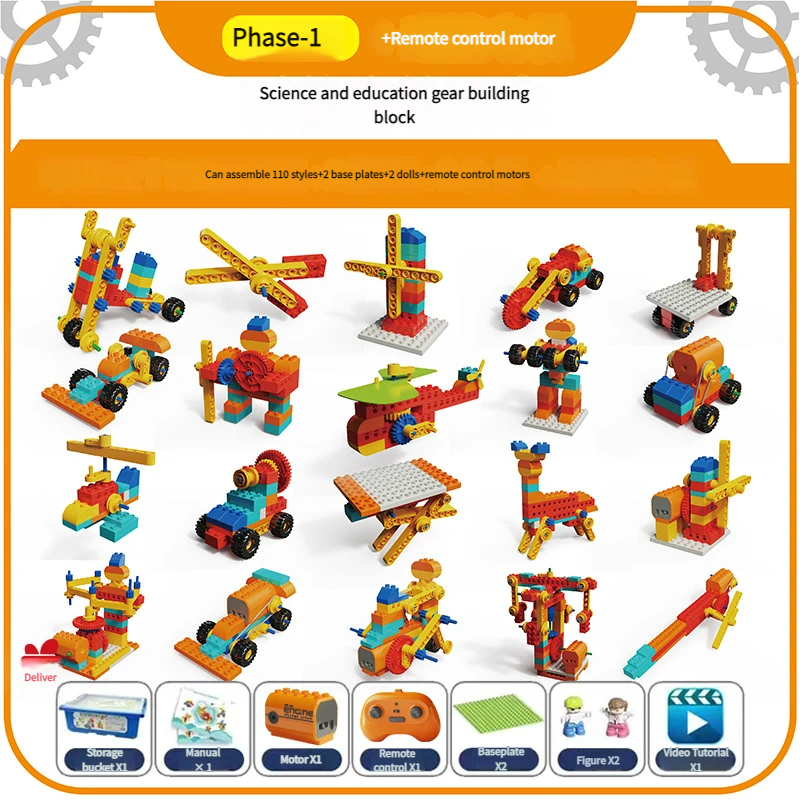 [มอเตอร์โปรแกรมควบคุมระยะไกลแบบขั้นตอนเดียว] 165 ชิ้น