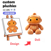 Porte-clés robot créatif en peluche, mini poupée robot en peluche, pendentif de sac, jouet, logo personnalisé pour cadeau promotionnel, souvenir