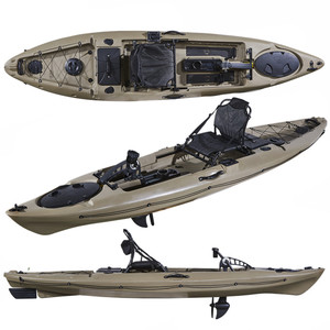 Kayak de Pesca con Motor para una Persona, Propelido por Pedales, 12 pies - Product Image 1