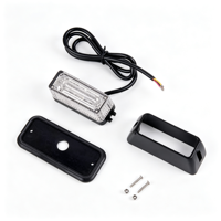 Feu de signalisation d'urgence LED 3W à 3 modes stroboscopiques, montage latéral, boîtier en alliage d'aluminium, multicolore, clignotant, pour tout-terrain
