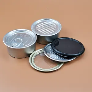 Custom metal ring pull tin can packaging empty tuna fish tin cans