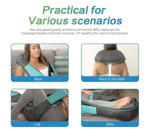 Mini masajeador helectrico shiatsu para espalda y hombros, 4d, cuello, cuerpo, <span class=keywords><strong>digital</strong></span> y portátil - Product Image 6