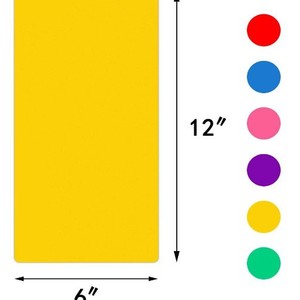 Colorful Plastic <b>Shelf</b> <b>Dividers</b> 6x12 Inches Rectangle Storage Organizers For Bookshelf Home Office Use Detachable Design - Product Image 2