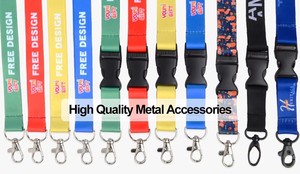 Factory Free Sample Breakaway Customized Logo <b>Lanyards</b> Blank Sublimation Satin <b>Polyester</b> Neck Strap Jacquard <b>Lanyard</b> Custom - Product Image 4