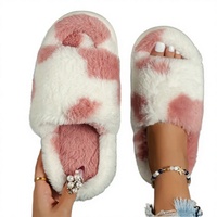 Chaussons d'intérieur antidérapants et respirants en velours à pois pour hommes et femmes, avec semelle épaisse en mousse à mémoire de forme et semelle extérieure en PVC TPR, collection automne-hiver