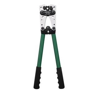 Pince à sertir les câbles Tuosen HX-50B pour cosses en cuivre 10 AWG, entrée frontale, qualité industrielle, acier à haute teneur en carbone - Product Image 1