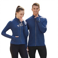 Veste de sport décontractée de printemps à séchage rapide unisexe, vêtement de fitness à manches longues, col montant, veste bomber pour la course à pied et l'entraînement en extérieur