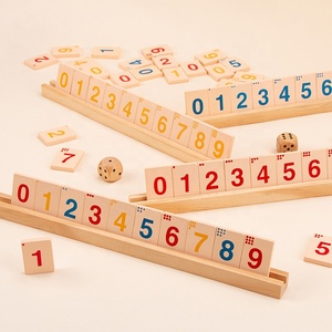 Juego de mesa de clasificación de números de madera de alta calidad, juego <span class=keywords><strong>Rummy</strong></span>, juego de matemáticas, juguetes educativos, juegos de mesa lúdicos - Product Image 5