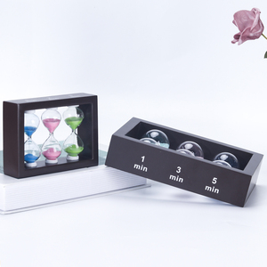 กรอบไม้จับเวลาทรายแบบสั่งทำพิเศษ 1 3 5 นาที นาฬิกาจับเวลาสำหรับงานแต่งงาน ของขวัญ ชุดน้ำชา อุปกรณ์เสริม  รับออกแบบตามสั่ง - Product Image 5