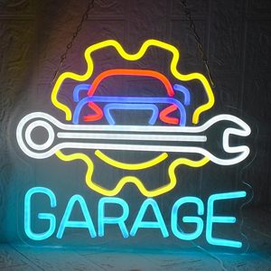 Garage repair neon LED indoor hanging ambient light shop <b>sign</b> wall decoration light entrance indicator light luminous <b>sign</b> 5v12v - Product Image 5