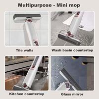 Serpillières humides Sh2460 pour le nettoyage des sols, de la vaisselle de cuisine, du bureau, du dépoussiéreur, éponge portable, mini-serpillière auto-pressante