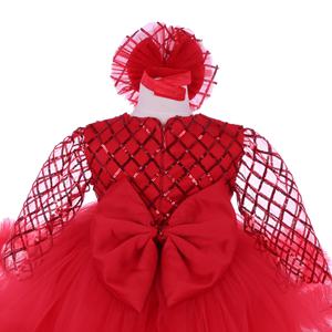 Vestido de Gasa con Encaje de Alta Calidad para Niñas, Diseño Floral Moderno, para Bodas/Fiestas de Cumpleaños de Recién Nacidos, Primavera - Product Image 6