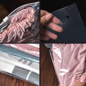 Vestiti di abbigliamento cerniera in plastica chiusura lampo PE Poly Bag trasparente per soffocamento - Product Image 2