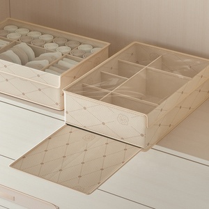 Organizador de Ropa Apilable, Organizador Pequeño para Armario, Cajón de Escritorio, Sujetadores, Calcetines, <span class=keywords><strong>Cajas</strong></span> de Contenedores, Armario Plegable, Caja de Almacenamiento de Ropa Interior - Product Image 3