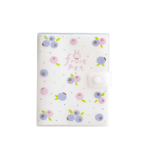 Cahier de dessin animé de fruits frais A5 écologique avec mignon série Pet personnalisé pp couverture couleur PVC main livre bouton pour cadeau - Product Image 3