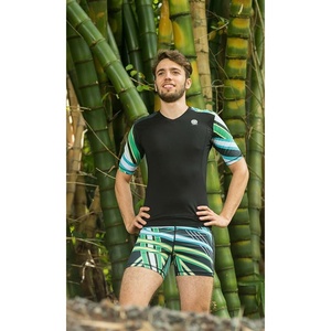 Set di abbigliamento sportivo in bambù da uomo traspirante e Casual per le stagioni autunnali estive sportive in bambù stampato taglie S/M/L/XL per capispalla - Product Image 1