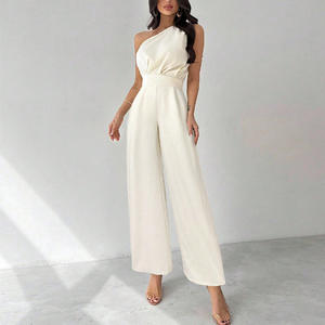 <span class=keywords><strong>Combinaison</strong></span> à une épaule <span class=keywords><strong>pour</strong></span> femme-Barboteuse asymétrique sans manches <span class=keywords><strong>pour</strong></span> l'automne 2025 - Product Image 1