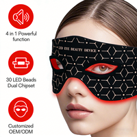Lumière rouge pour stimuler la production de collagène, réduire les poches sous les yeux, batterie rechargeable, télécommande