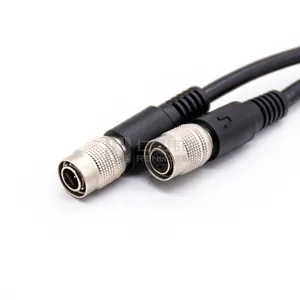 Hirose 4 Pin Connector Male to Female Double Head HR10 Cable Assembly I/O Cable for Camera
