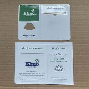 Porta Licencias de PVC Adhesivo Multifuncional Personalizado, Disco de Estacionamiento, Temporizador, Reloj de Estacionamiento, Papel - Product Image 2