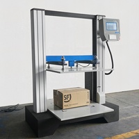 Equipo de Prueba de Compresión de Cajas ISTA 10KN PLC, Máquina de Prueba de Resistencia a la Compresión para Paquetes de Cartón Corrugado/Apilamiento de Baterías