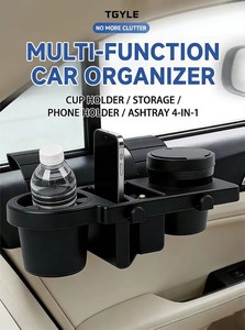 Organizador de Carro Multifuncional, Suporte para Copos, Suporte para Telefone, Caixa de Armazenamento, Divisor Suspenso para Porta/Janela, Acessórios Internos - Product Image 3