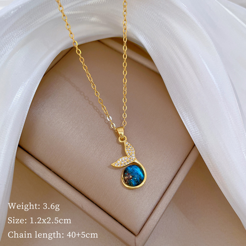 GOLD sky pendant necklace 8