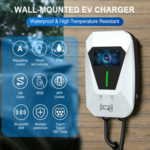 Chargeur mural AC pour véhicule <span class=keywords><strong>électrique</strong></span> Cenwell 7 kW 32 A Type 2, station <span class=keywords><strong>de</strong></span> <span class=keywords><strong>recharge</strong></span> pour <span class=keywords><strong>voiture</strong></span> <span class=keywords><strong>électrique</strong></span> 22 kW avec <span class=keywords><strong>carte</strong></span> RFID, OCPP, Bluetooth + Wi-Fi - Product Image 2