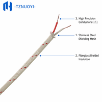 Kabel Ekstensi Termokopel Tipe S Isolasi Fiberglass Untaian Untuk Penggunaan Industri IP65 450V-750V Kabel Kompensasi Pemanas