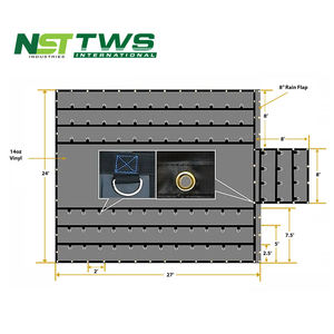 Airbag Parachute Fabric Black <span class=keywords><strong>Ultra</strong></span> <span class=keywords><strong>Light</strong></span> Lumber <span class=keywords><strong>Tarp</strong></span> for Flatbed Truck Trailer - Product Image 2