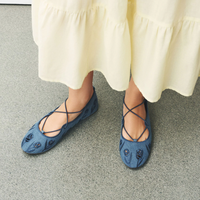 Chaussures plates tendance pour femmes : Ballerines, chaussures bateau à enfiler pour l'extérieur et l'été