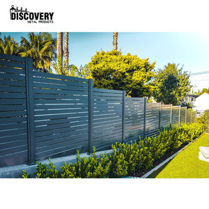 Customized Aluminum <strong>Fence</strong> <strong>Panels</strong> <strong>Modern</strong> Residential <strong>Modern</strong> Design Powder Coated Aluminum Slats <strong>Fences</strong> for Villas Garden Outdoor - Product Image 2